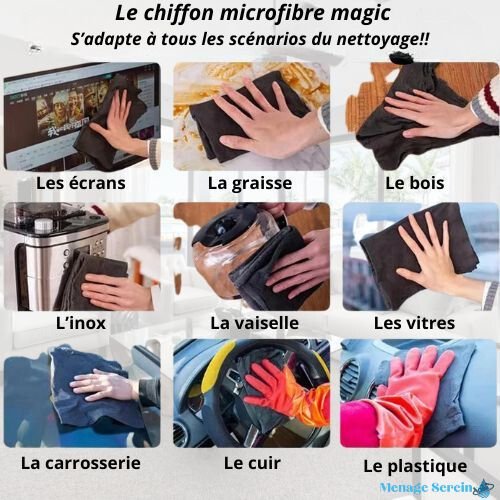 Chiffon microfibre magic- Microfiber magic™ - Menage Serein